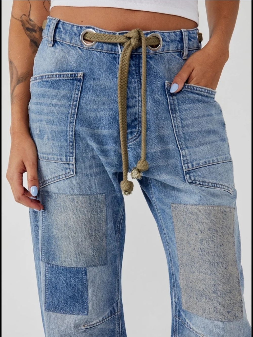 We The Free Moxie Pull-On Barrel Jeans by Free People
